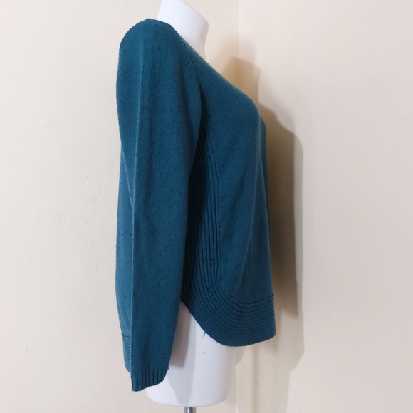 Lane Bryant Plus Size 14/16 Round Hem Thick Knit Ribbed Sweater Blouse - Picture 4 of 11